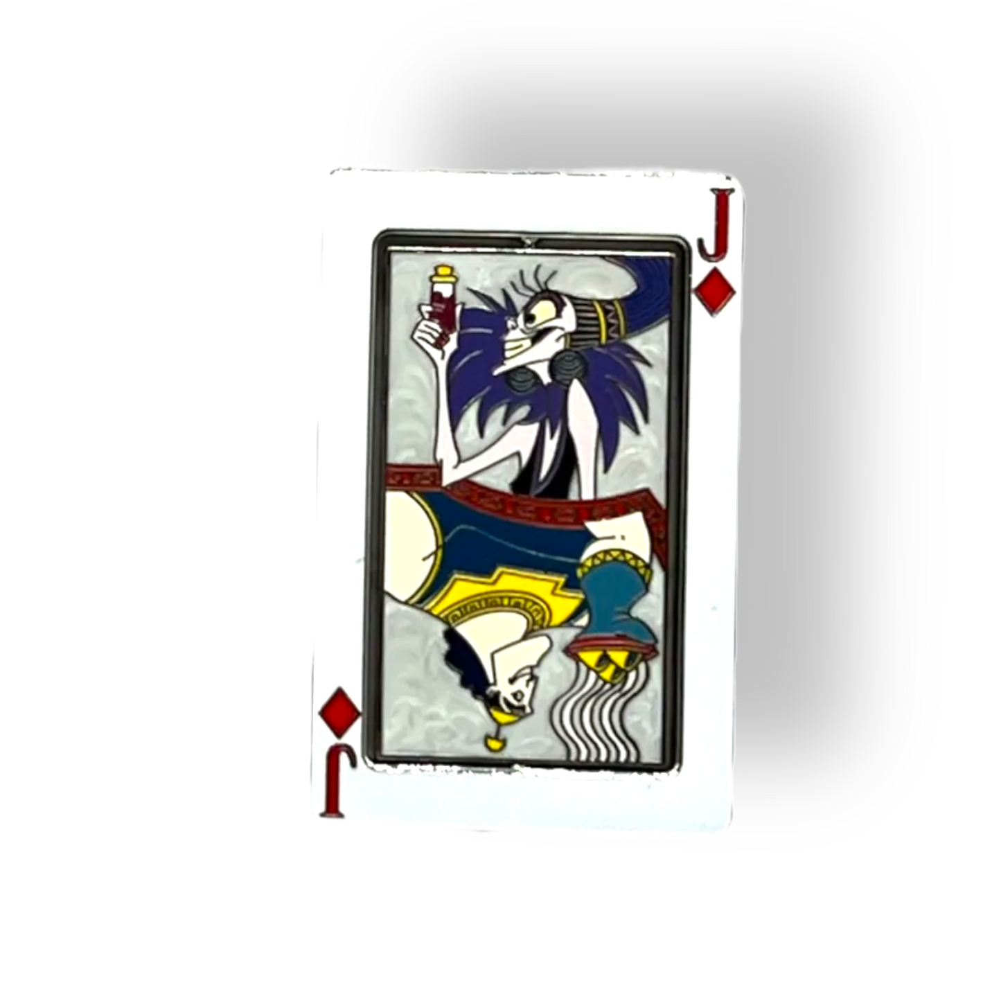 Heros vs. Villains Playing Card Spinner Pin