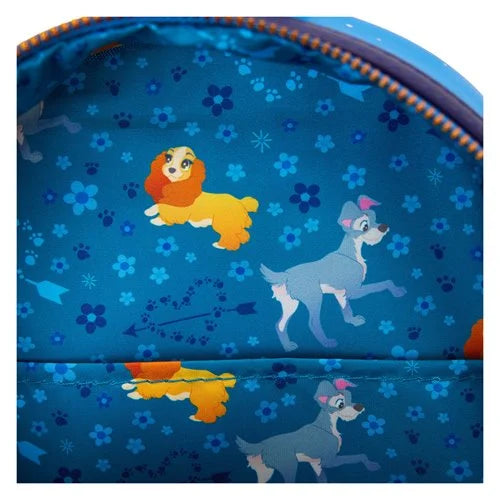 Lady and The Tramp 70th Anniversary Fountain of Love Mini-Backpack