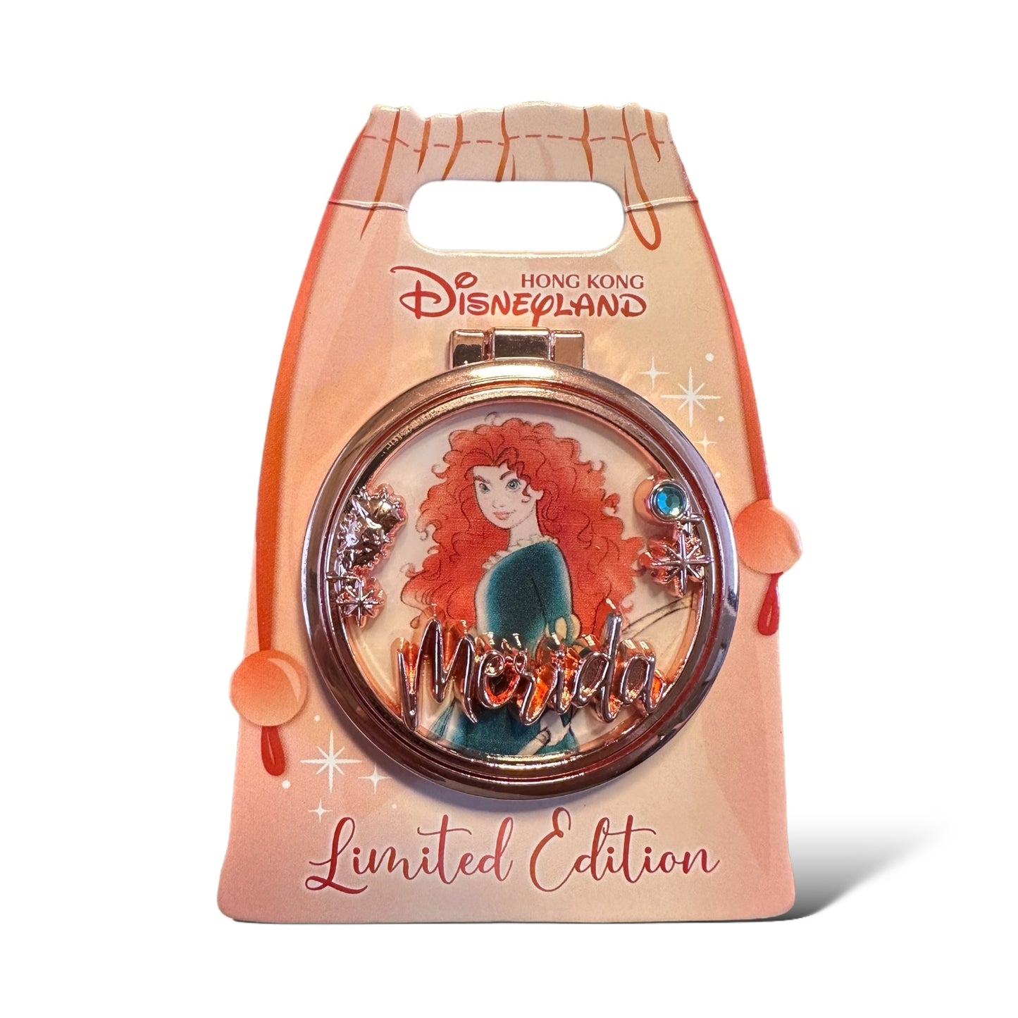 HKDL Princess Mirror Case Merida Pin