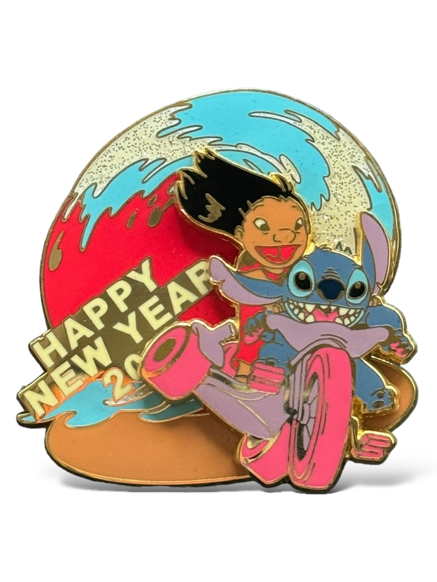 JDS Happy New Year 2005 Lilo & Stitch Pin