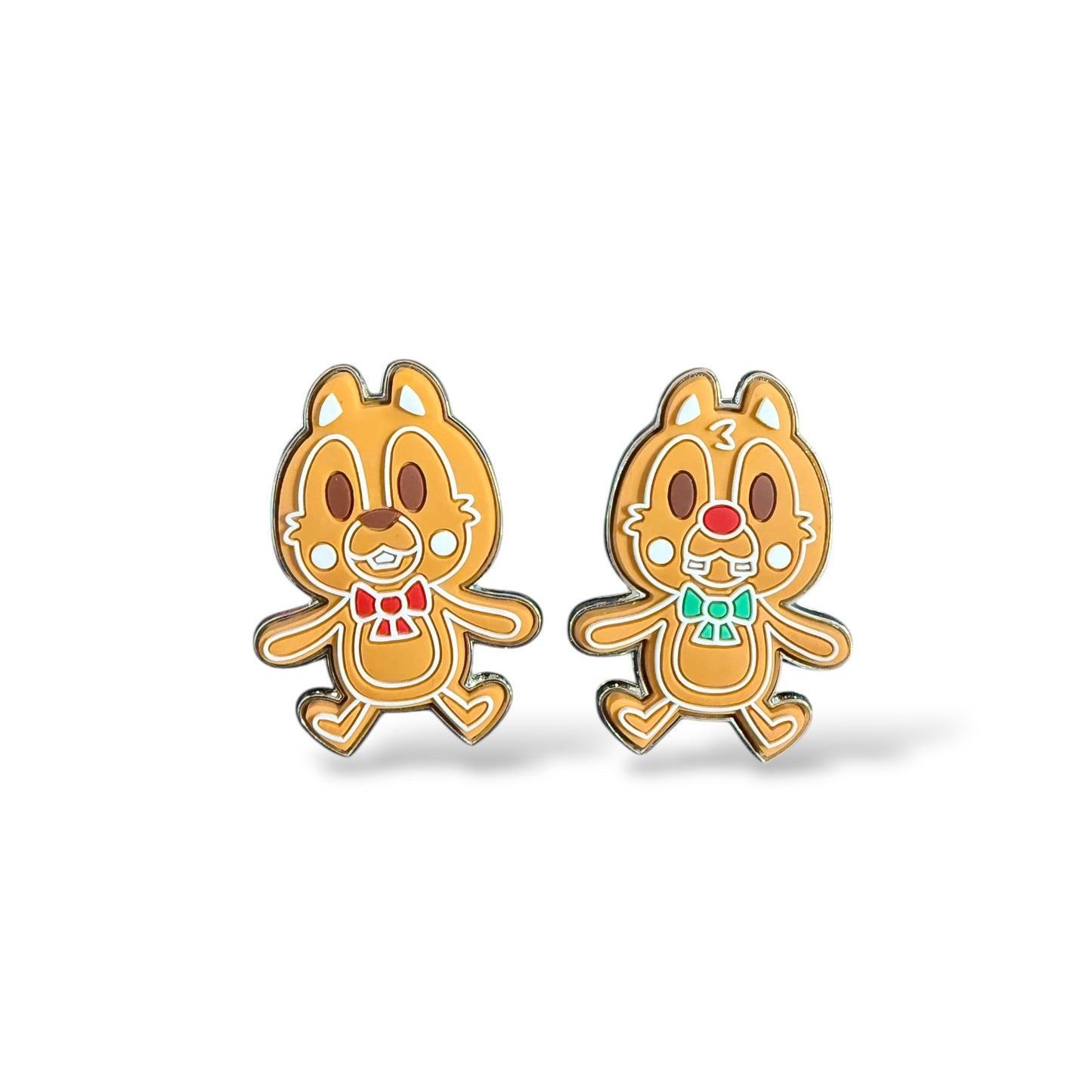 Disney Parks Chip n' Dale Gingerbread Build-a-Pin Set
