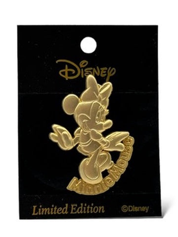 JDS 100 Relief Gold Tone Minnie Mouse Pin