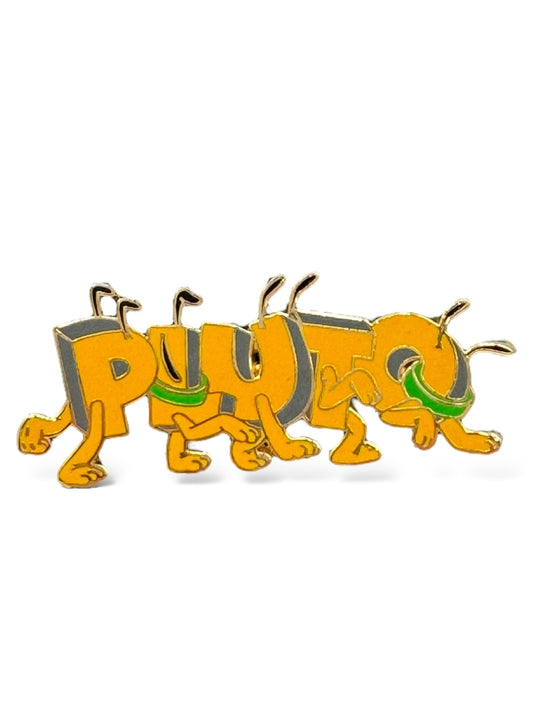 Disney Shopping Character Names Pluto Pin