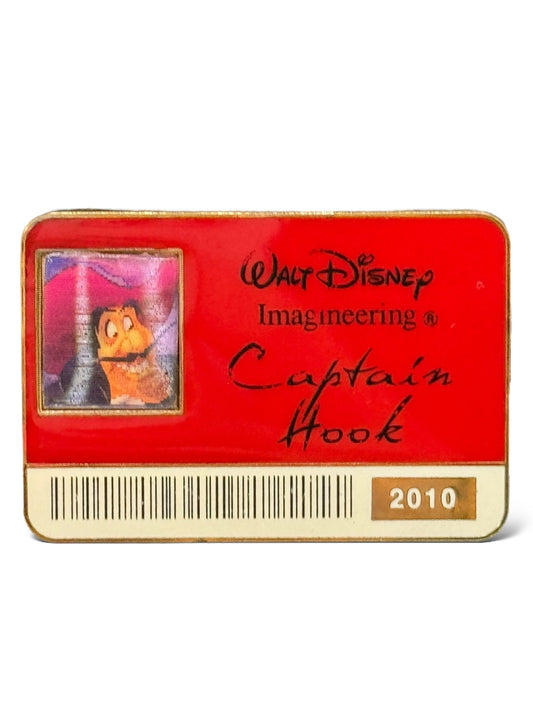 WDI Identification Badge Lenticular Captain Hook Pin