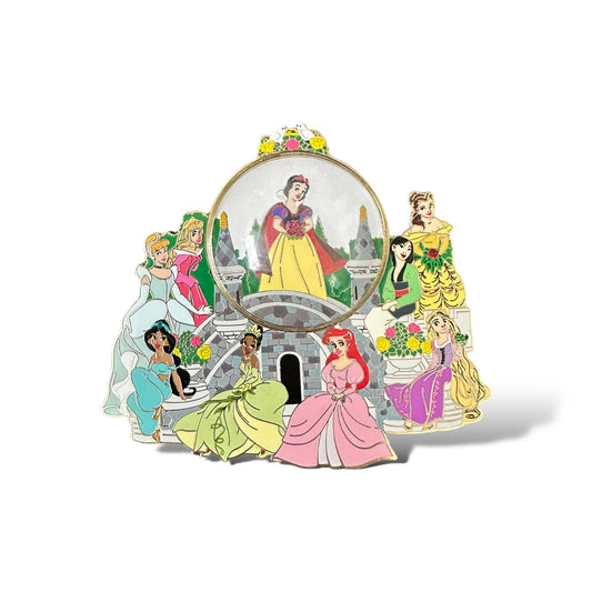 DEC Snow Globe Disney Princesses Pin