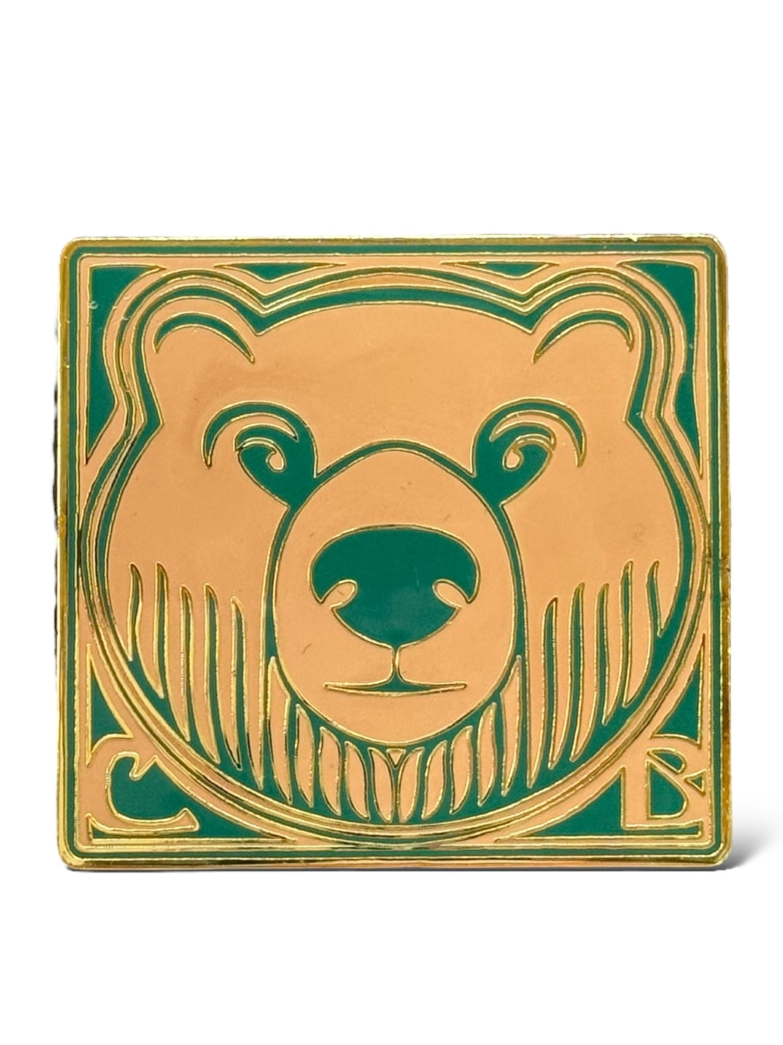 Disney Auctions Country Bears Face Logo Green Pin