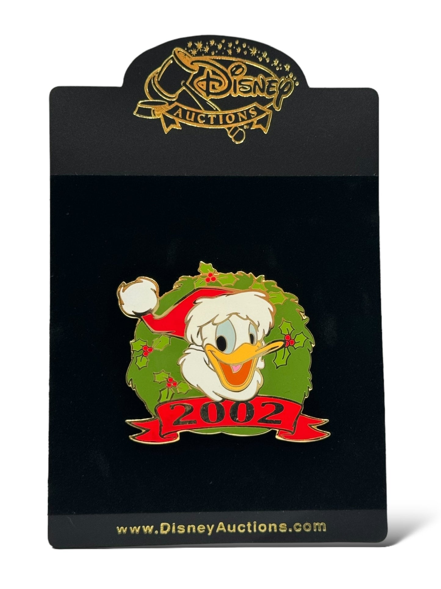 Disney Auctions Christmas Wreaths 2002 Donald Pin