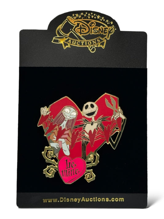 Disney Auctions Valentine's Day Nightmare Before Christmas Jumbo Pin