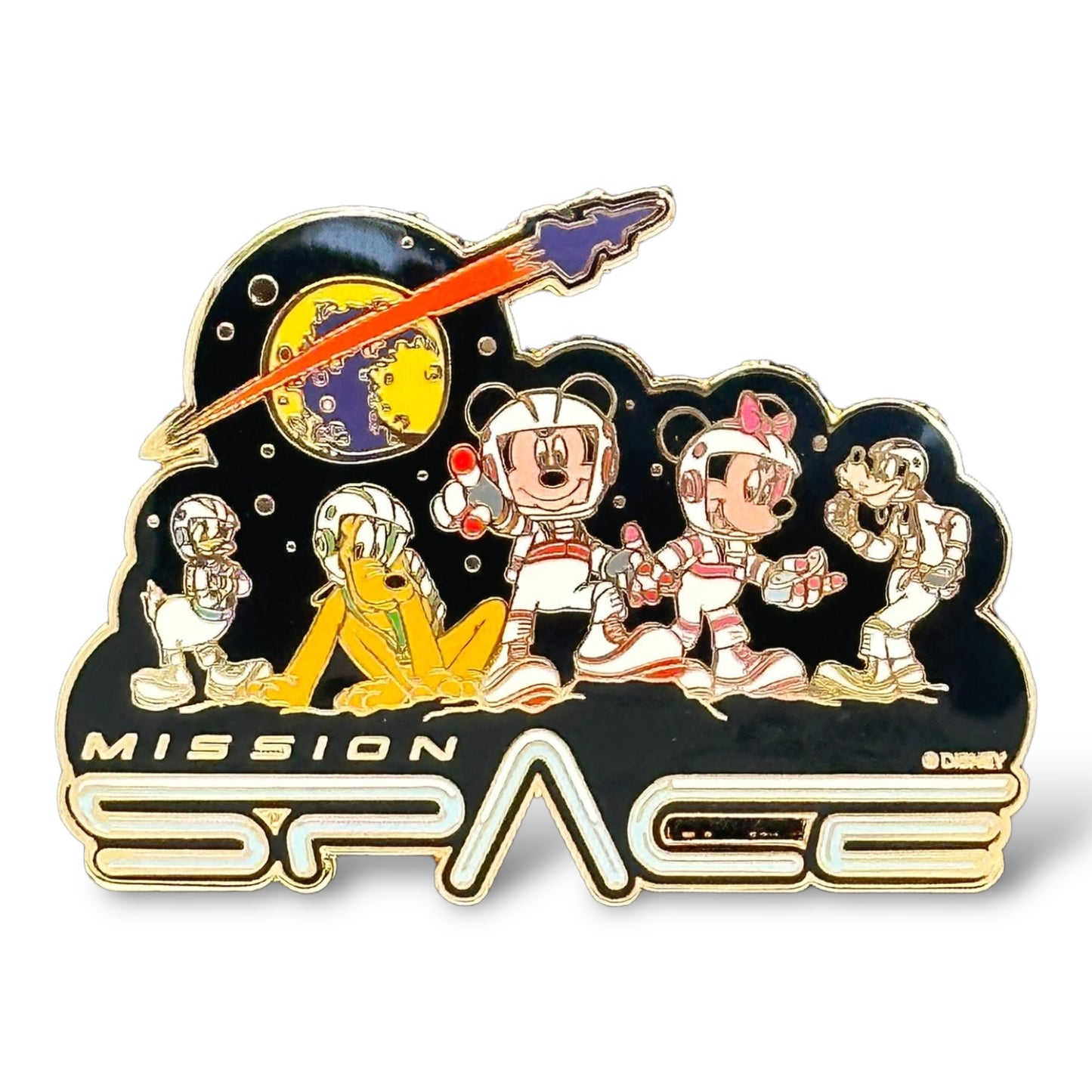 WDW Mission: Space Mickey, Minnie, Donald, Pluto & Goofy Pin