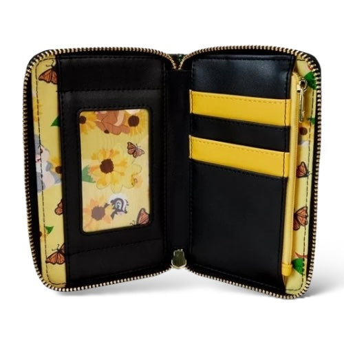 Loungefly Bambi Sunflower and Friends Zip-Around Wallet