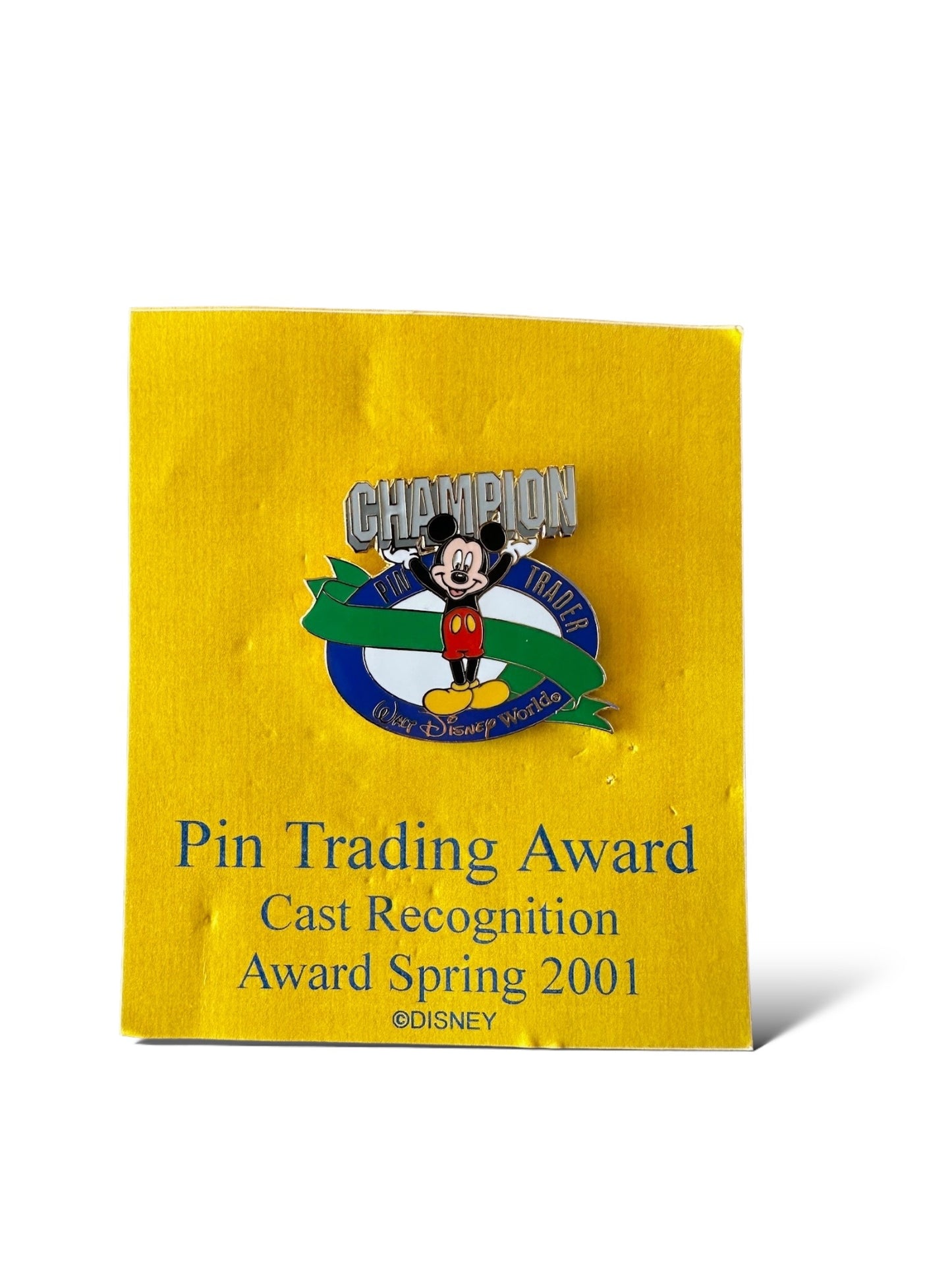 DEC Pin Champion Cast Award Mickey Blue/Green Pin