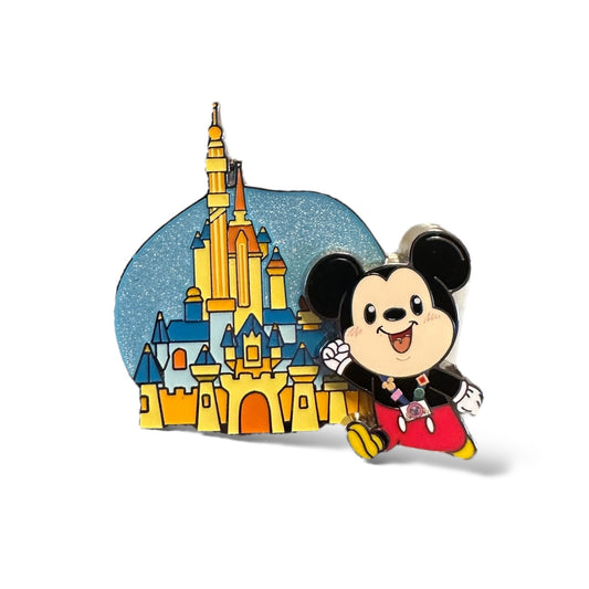 HKDL Cutie Attractions Mickey Castle Pin