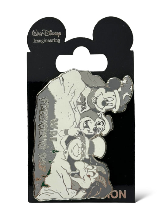 WDI President's Day Mount Rushmore Mickey, Big Al, Phineas, and Figment Pin