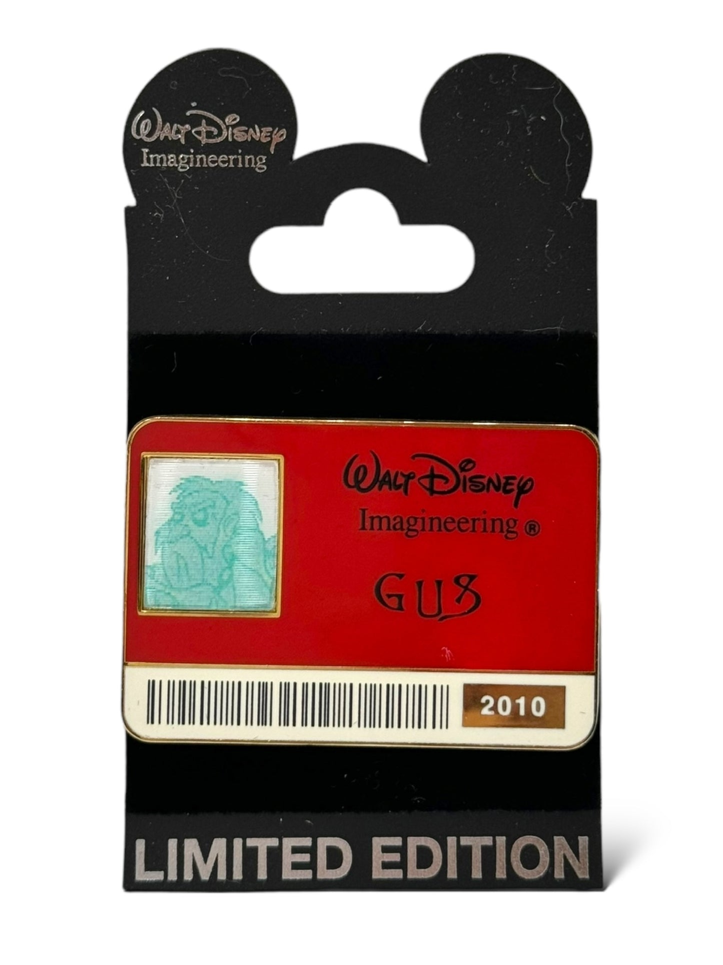 WDI Identification Badge Hitchhiking Ghost Gus Lenticular Pin