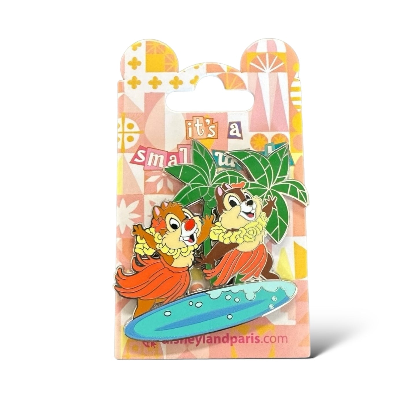 DLRP It's a Small World Hula Chip n' Dale Pin