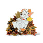 DSSH Jumping in Fall Leaves 101 Dalmatian Puppy Pin