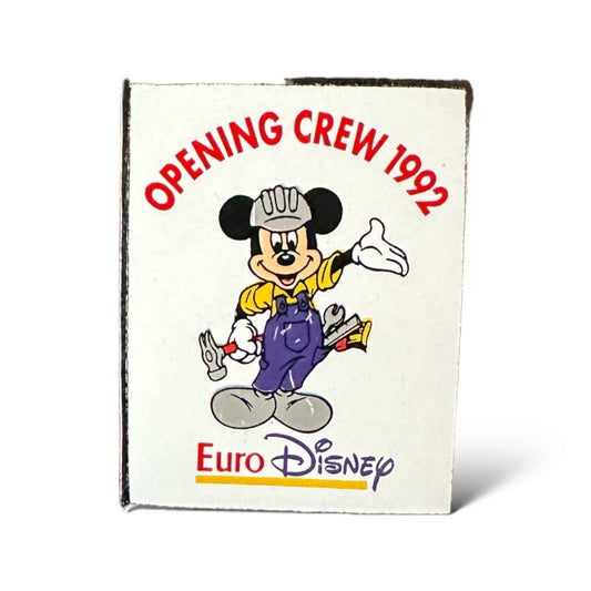 DEC Opening Crew 1992 Euro Disney Mickey Pin