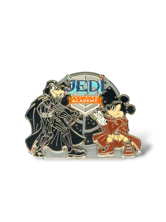 Disney Parks Jedi Training Academy Mickey as Obiwan Kenobi and Goofy as Darth Vader Pin