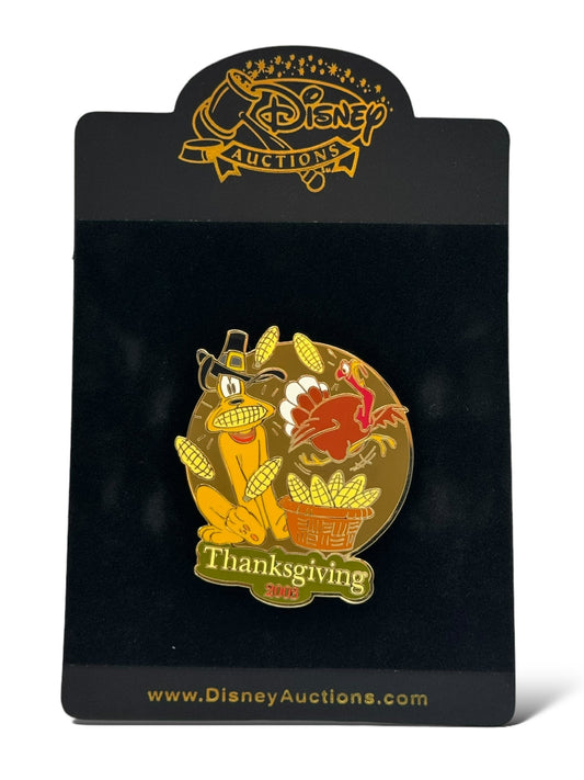 Disney Auctions Thanksgiving 2003 Pluto and Turkey Pin