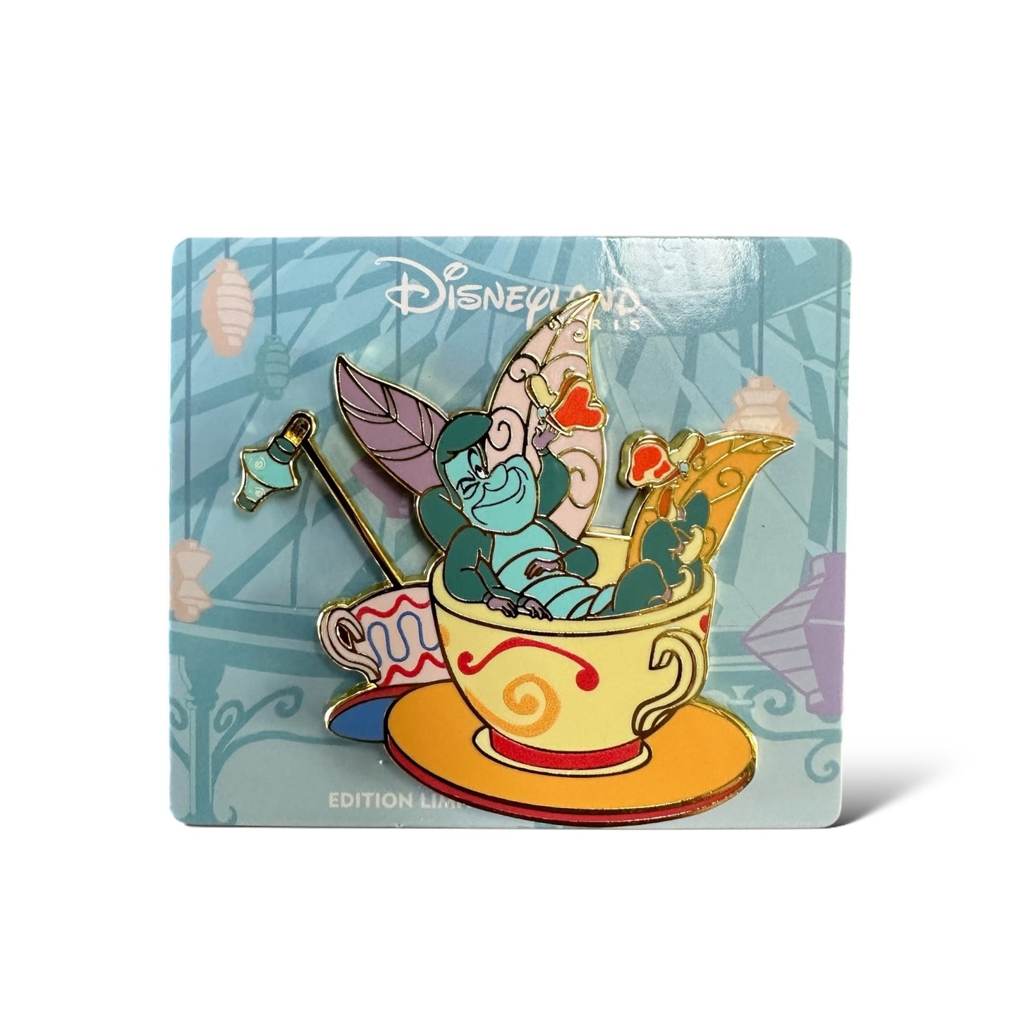 DLRP Mad Hatter's Teacups Caterpillar Pin