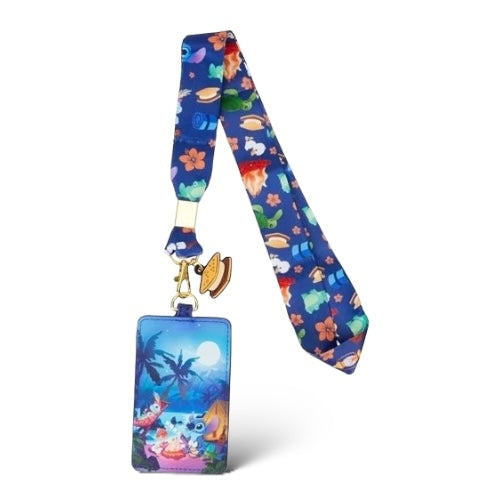 Loungefly Lilo & Stitch Camping Cuties Lanyard and Cardholder