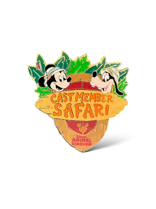DEC Cast Member Safari Disney's Animal Kingdom Mickey and Goofy Pin