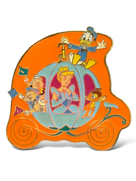 JDS 100 Years of Magic Carriage Cinderella, Bambi & Three Little Pigs Pin