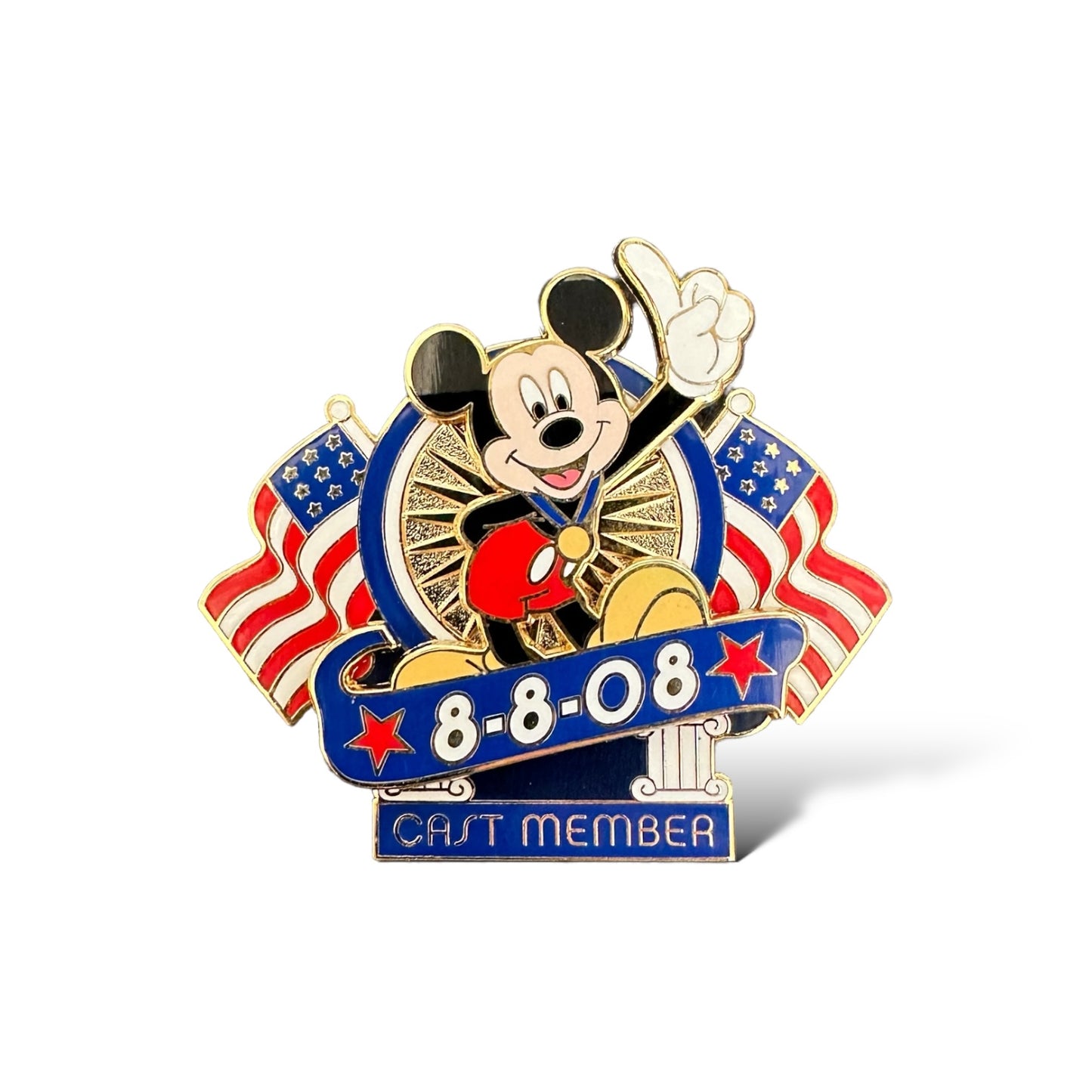 DEC Cast Member Bejing Olympics Opening Games Mickey Pin