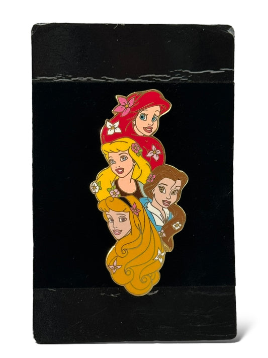 JDS Princess Portrait Tree Ariel, Cinderella, Belle, and Aurora Pin