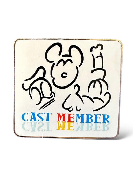 DEC Walt Disney World Cast Member Mickey and Friends Outline Pin