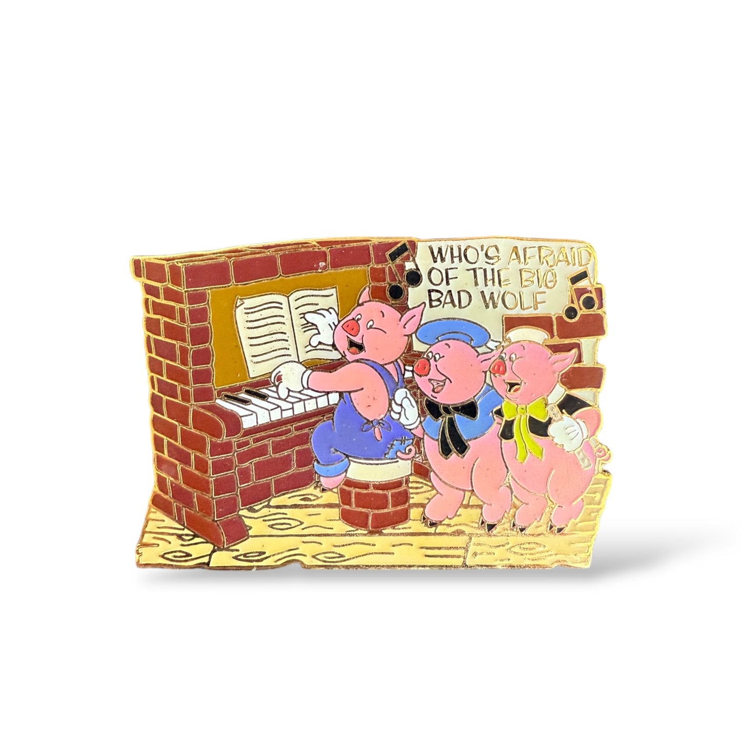 Disney Store Magical Musical Moments Who's Afraid of The Big Bad Wolf Pin