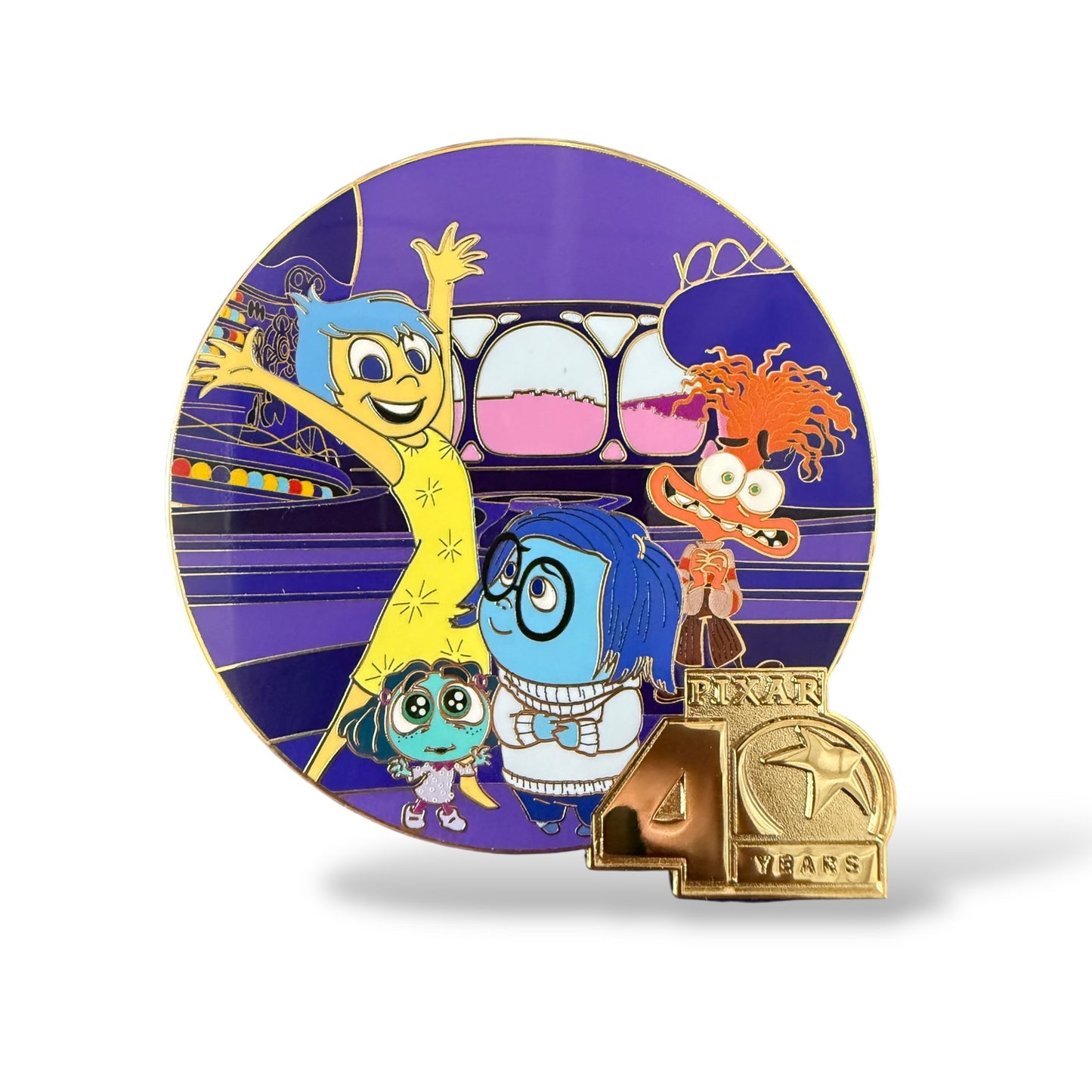 D23 Pixar 40th Anniversary Inside Out 2 Pin