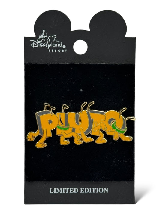 Disney Shopping Character Names Pluto Pin