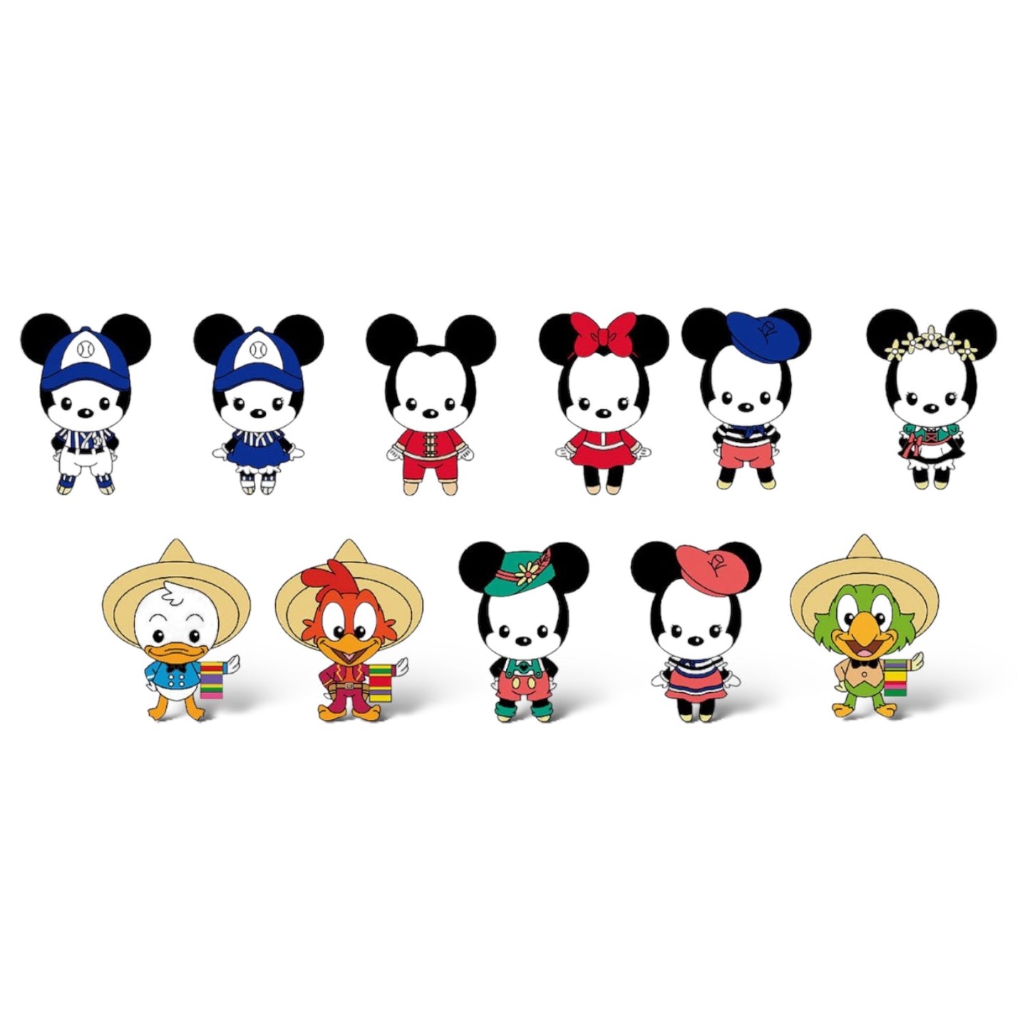 Disney Mickey and Minnie Around The World Mystery Bag Clip