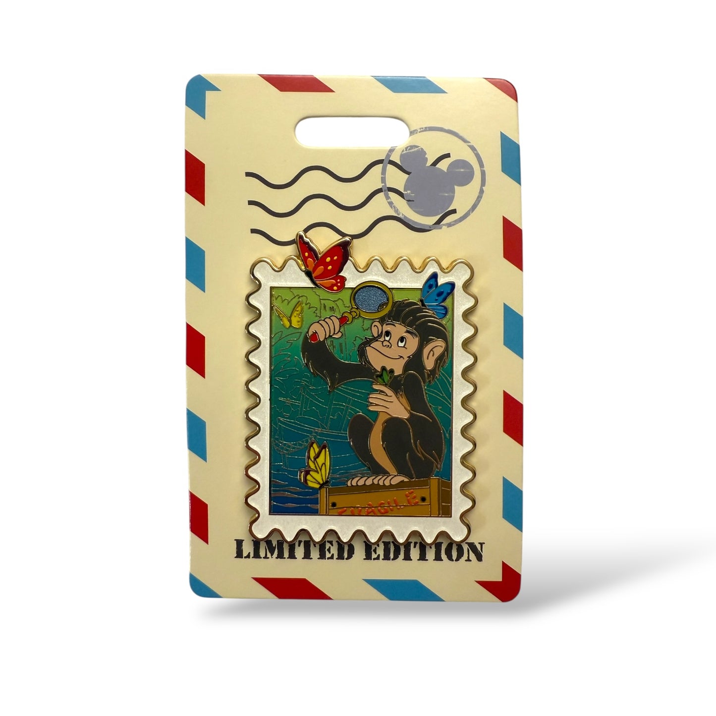 WDI Disney Park Stamps The Jungle Cruise Monkey Pin