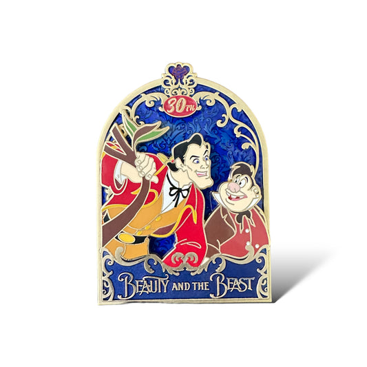 DEC Beauty and The Beast 30th Anniversary Gaston and Lafou Pin