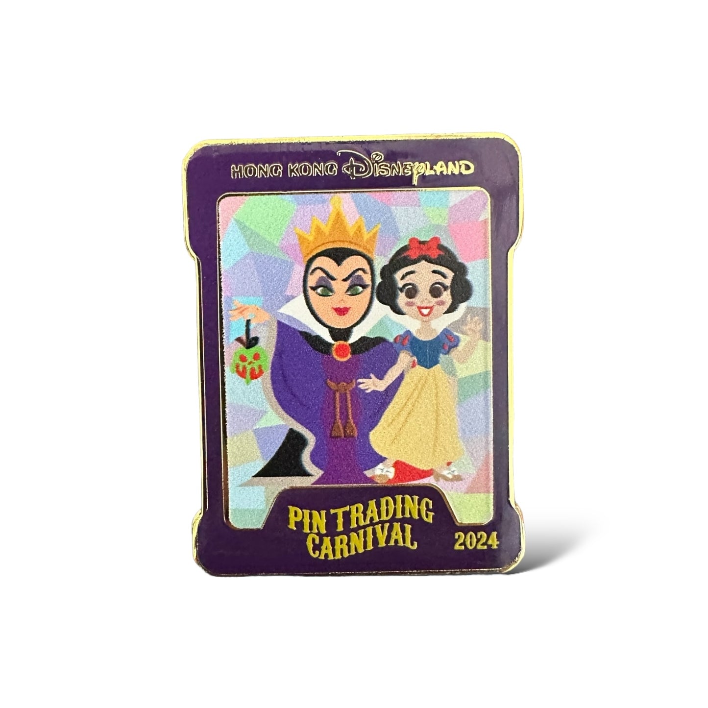 HKDL Pin Trading Carnival 2024 Playing Card Snow White and Evil Queen Pin