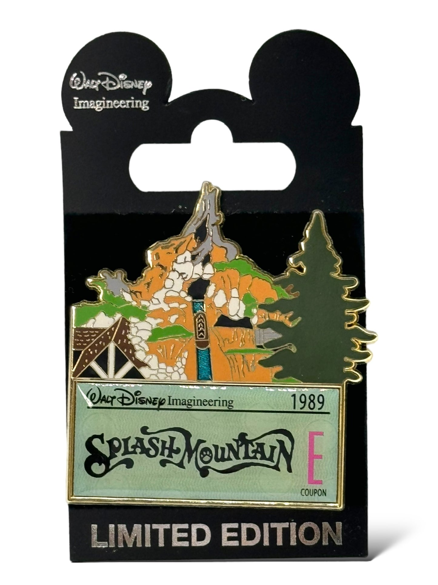 WDI E-Ticket Attractions Splash Mountain Pin