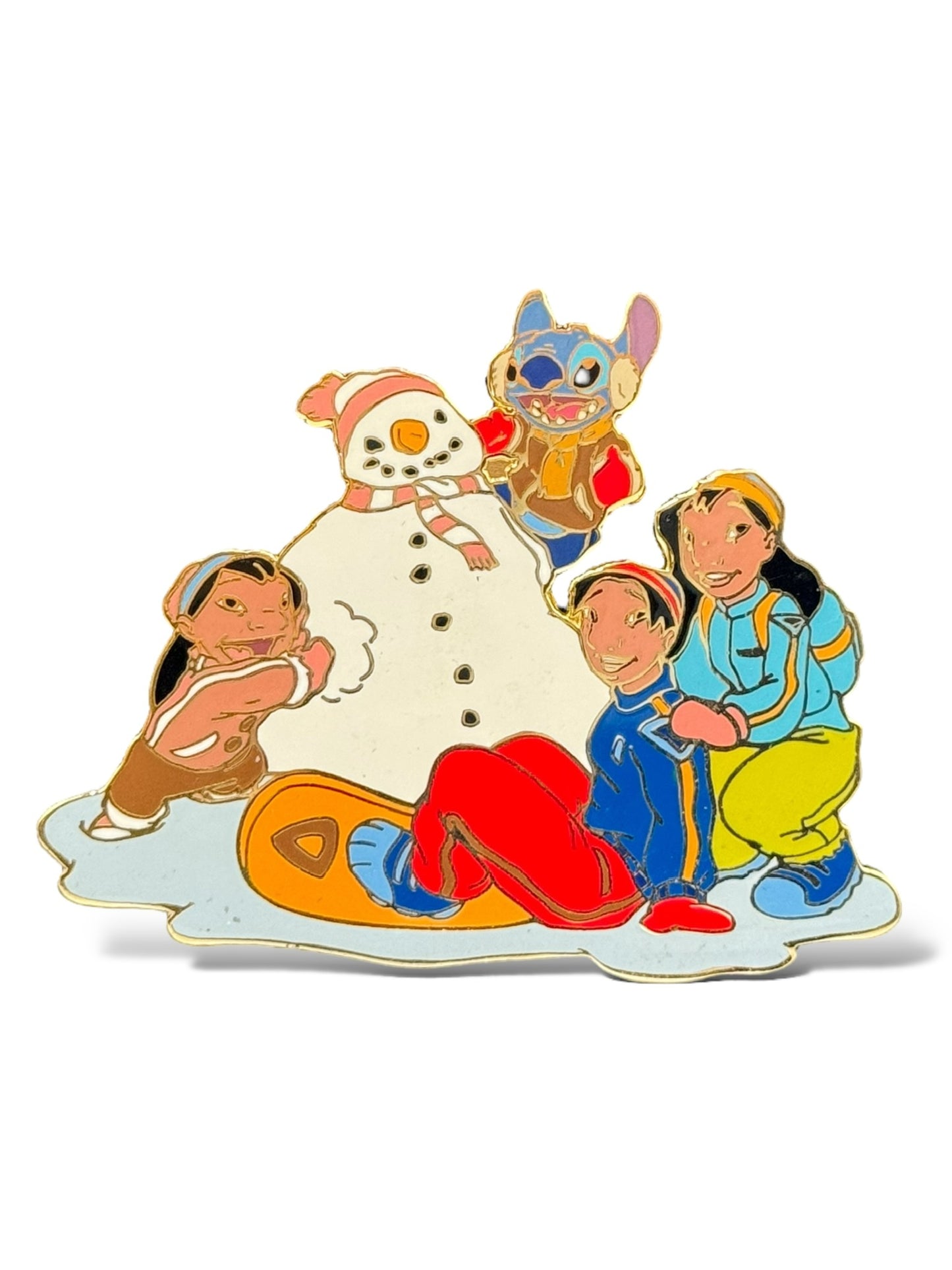 Disney Auctions Winter Lilo & Stitch Family Group Pin