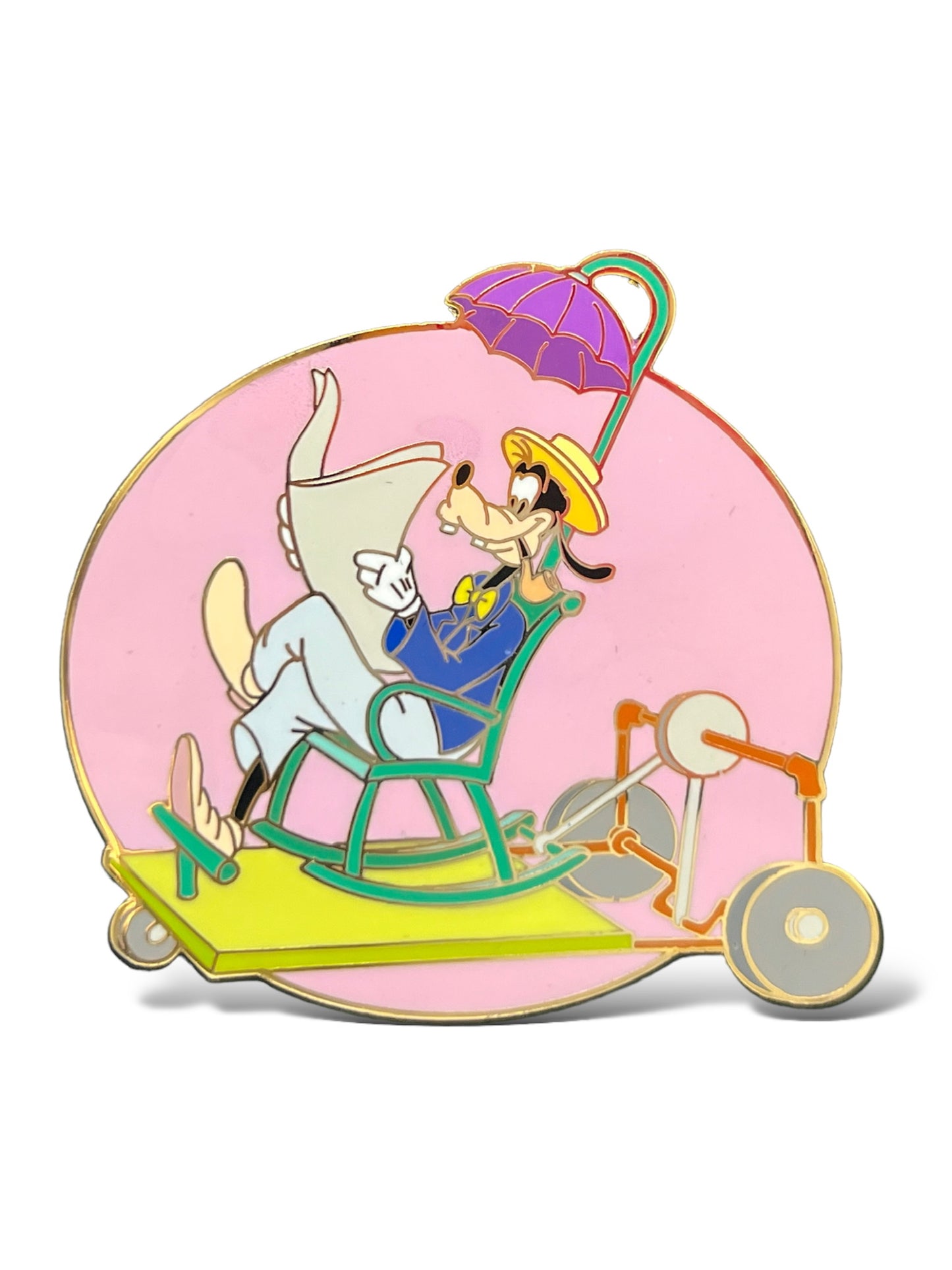 Disney Auctions Goofy in Rocking Chair Pin