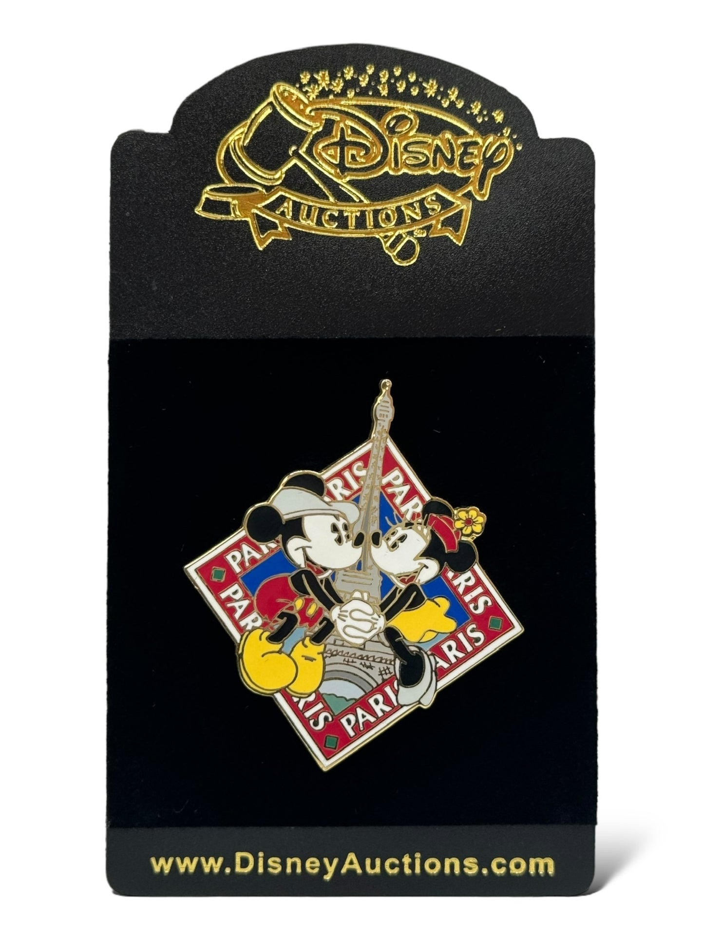 Disney Auctions Mickey and Minnie in Paris Pin