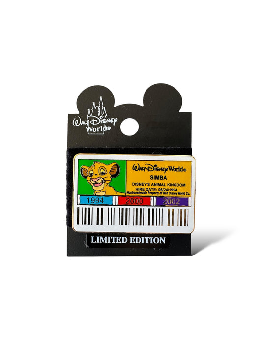 DEC Walt Disney Company ID Badge Simba Animal Kingdom Pin