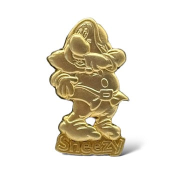 JDS 100 Relief Gold Tone Sneezy Pin