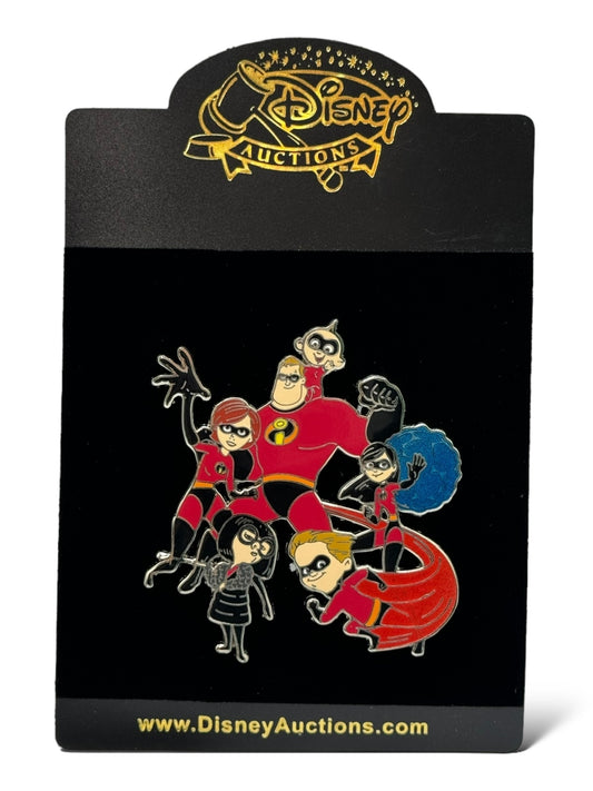 Disney Auctions The Incredibles Family Jumbo Pin