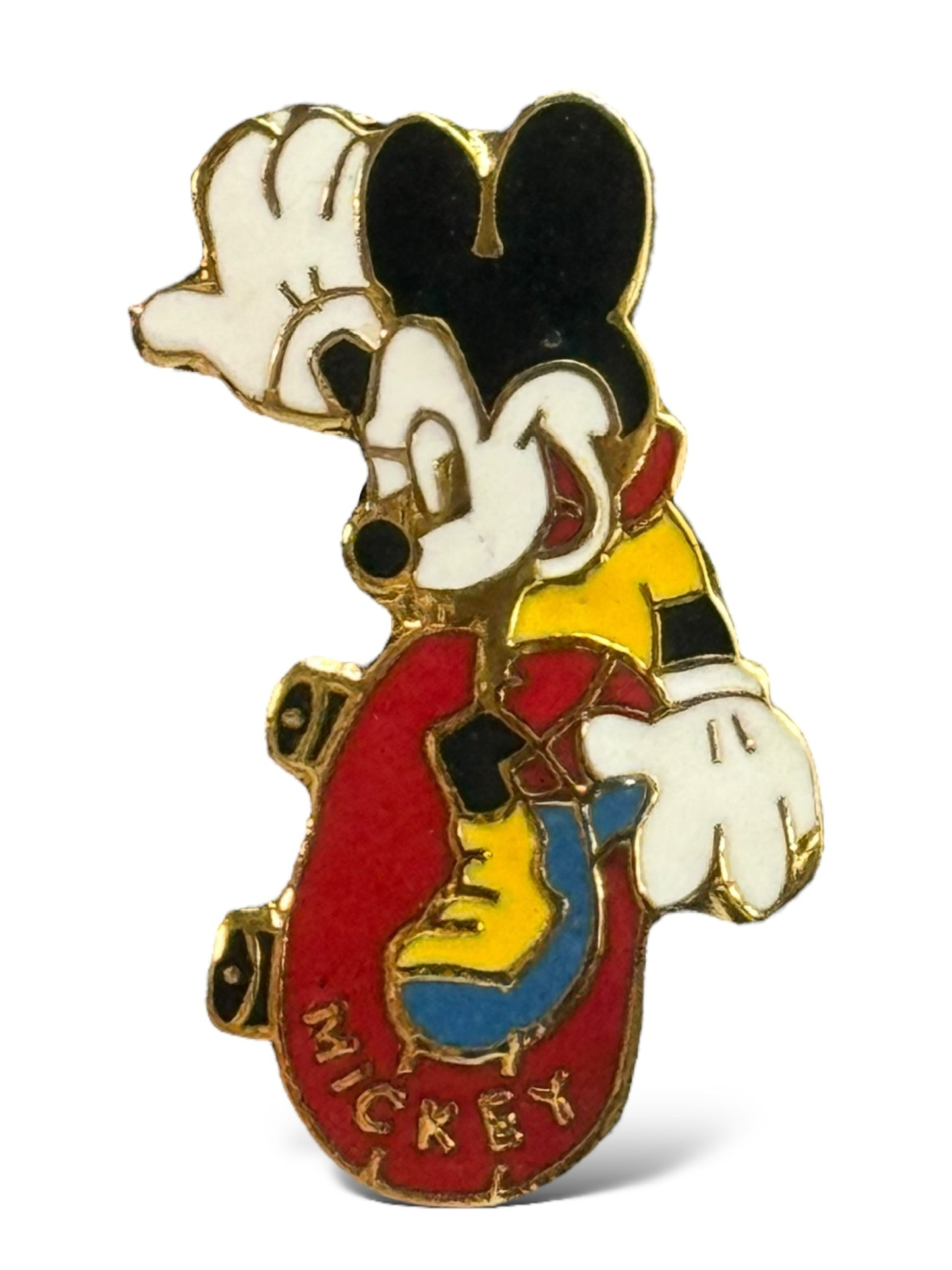 Vintage Mickey and Minnie Pin Display