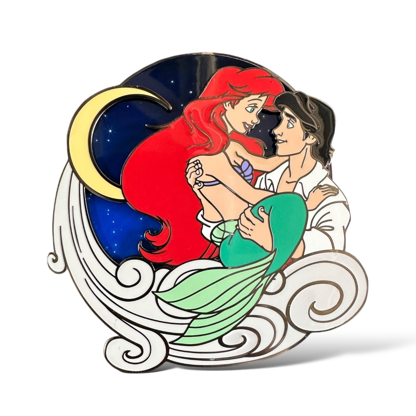 DLRP Moon Monthly Ariel and Eric Jumbo Pin