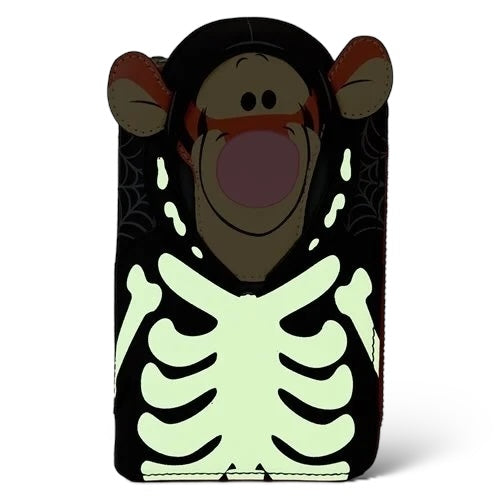 Winnie The Pooh Tigger Skeleton Zip-Around Wallet