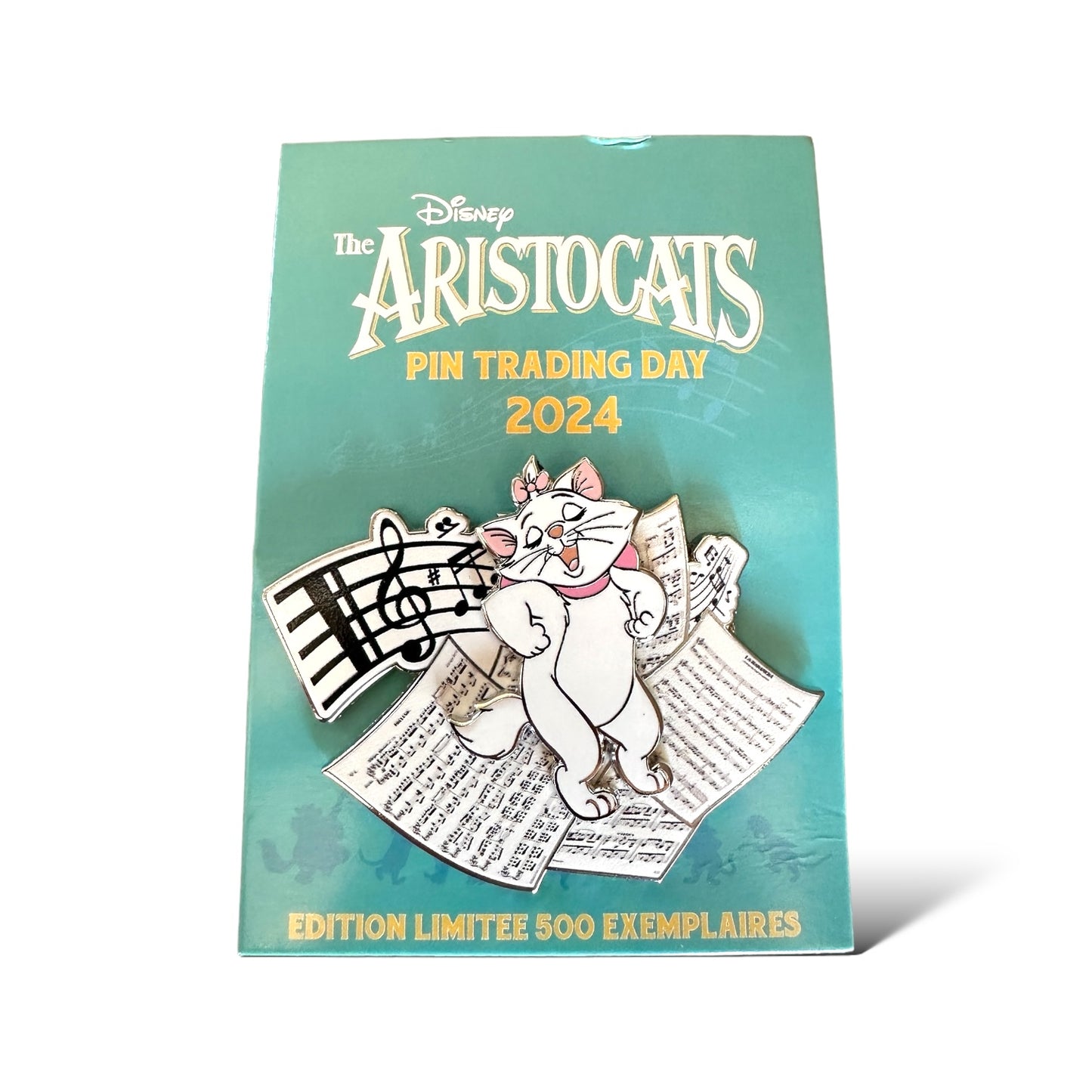 DLRP The Aristocats Pin Trading Day Marie Singing and Dancing on Sheet Music Pin