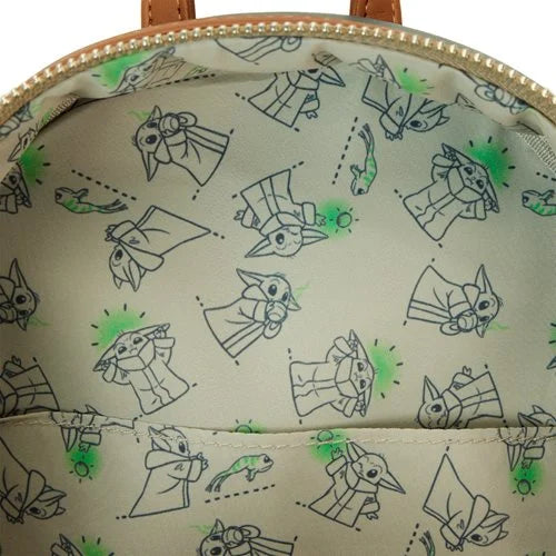 Loungefly The Mandalorian Grogu and Crabbies Mini-Backpack