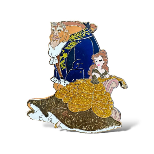 Disney Store Designer Couples Belle & Beast Pin